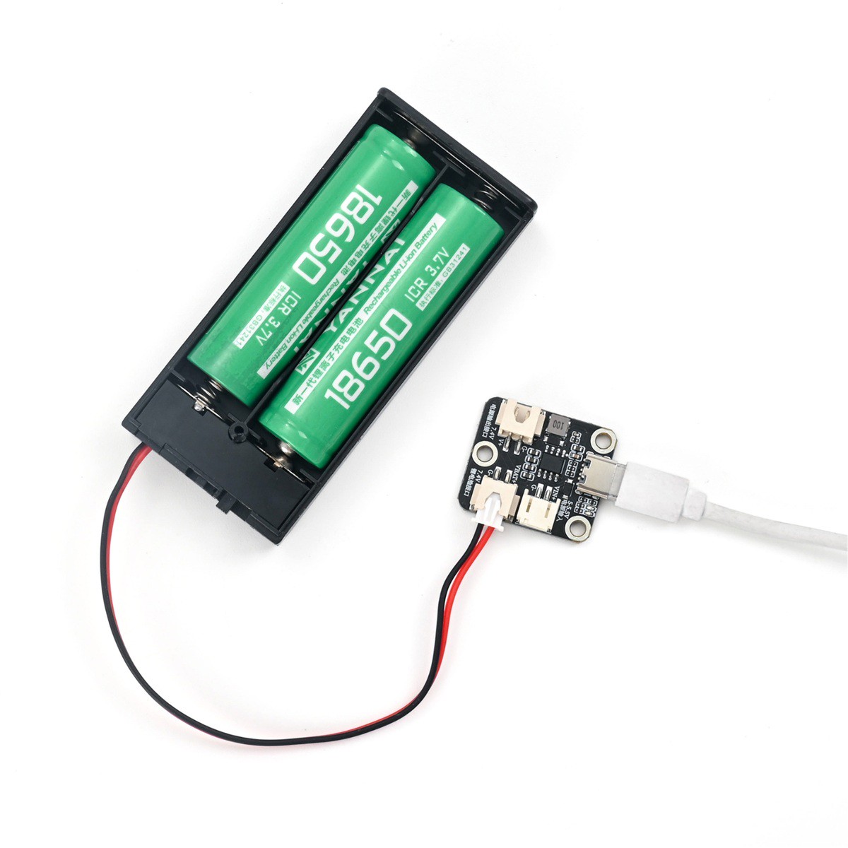 HS-P08 7.4V Lithium-Ionen-Akku-Lademodul实物接続図2