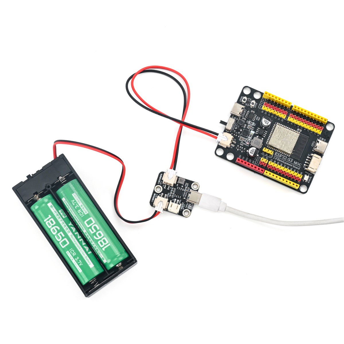 HS-P08 7.4V Lithium Battery Charging Module Physical Connection Diagram 1