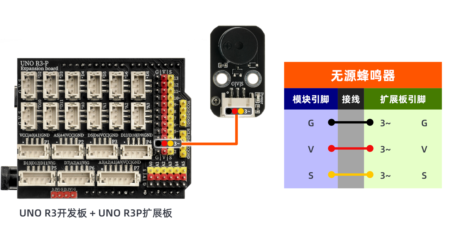 HS-F02P 无源蜂鸣器模块 HS-F02P 无源蜂鸣器模块