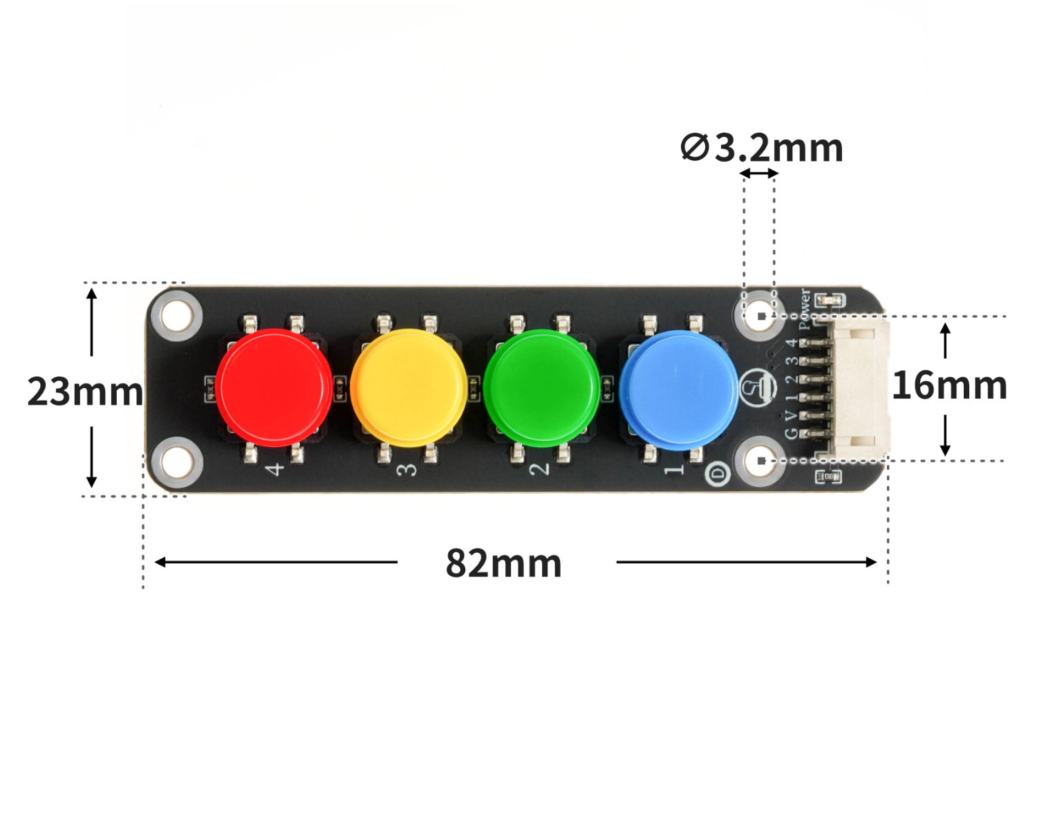 HS-KEY 4P-4P 按键模块