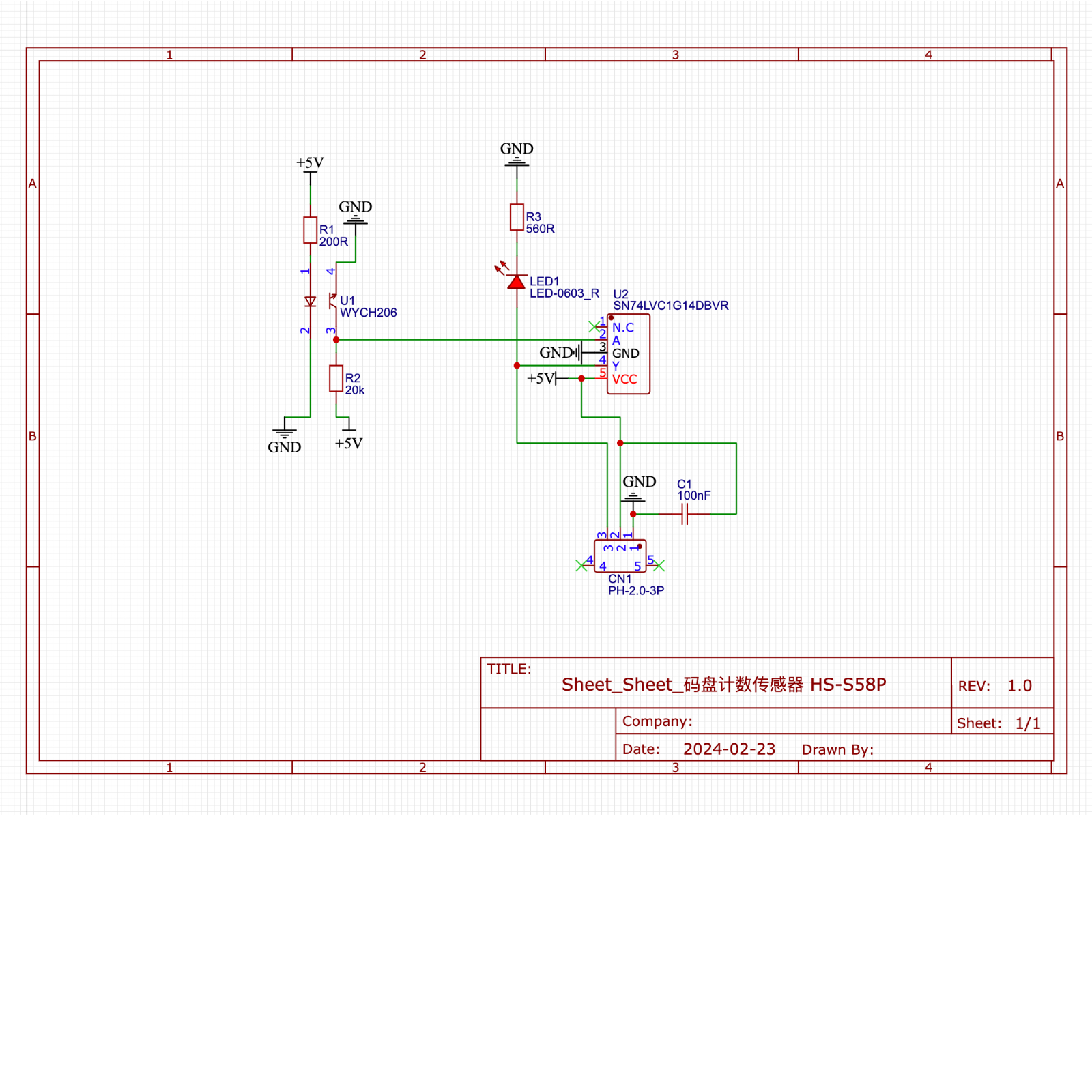 HS-S58P 码盘计数传感器 HS-S58P 码盘计数传感器