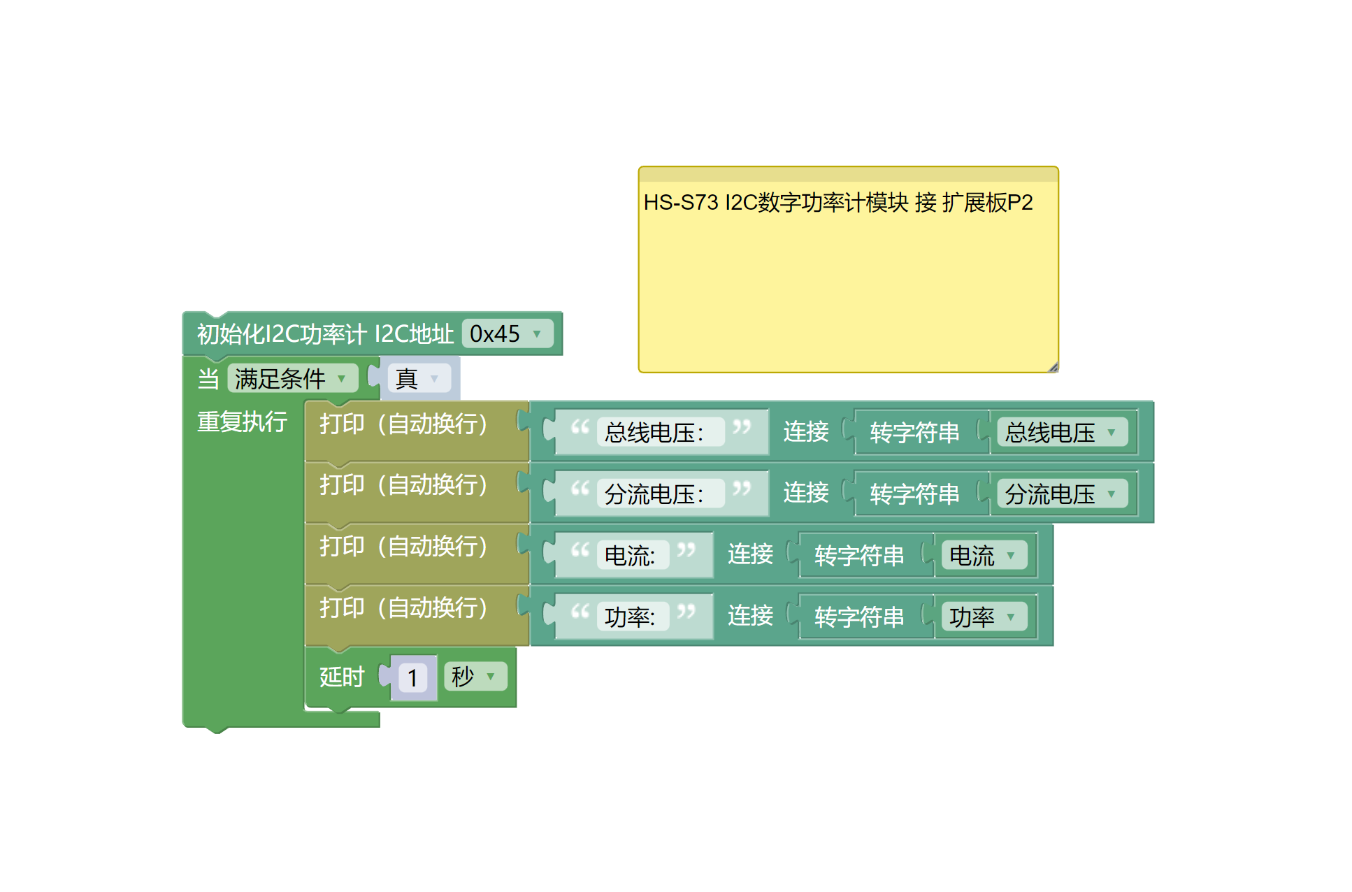 HS-S73P I2C数字功率计模块 HS-S73P I2C数字功率计模块