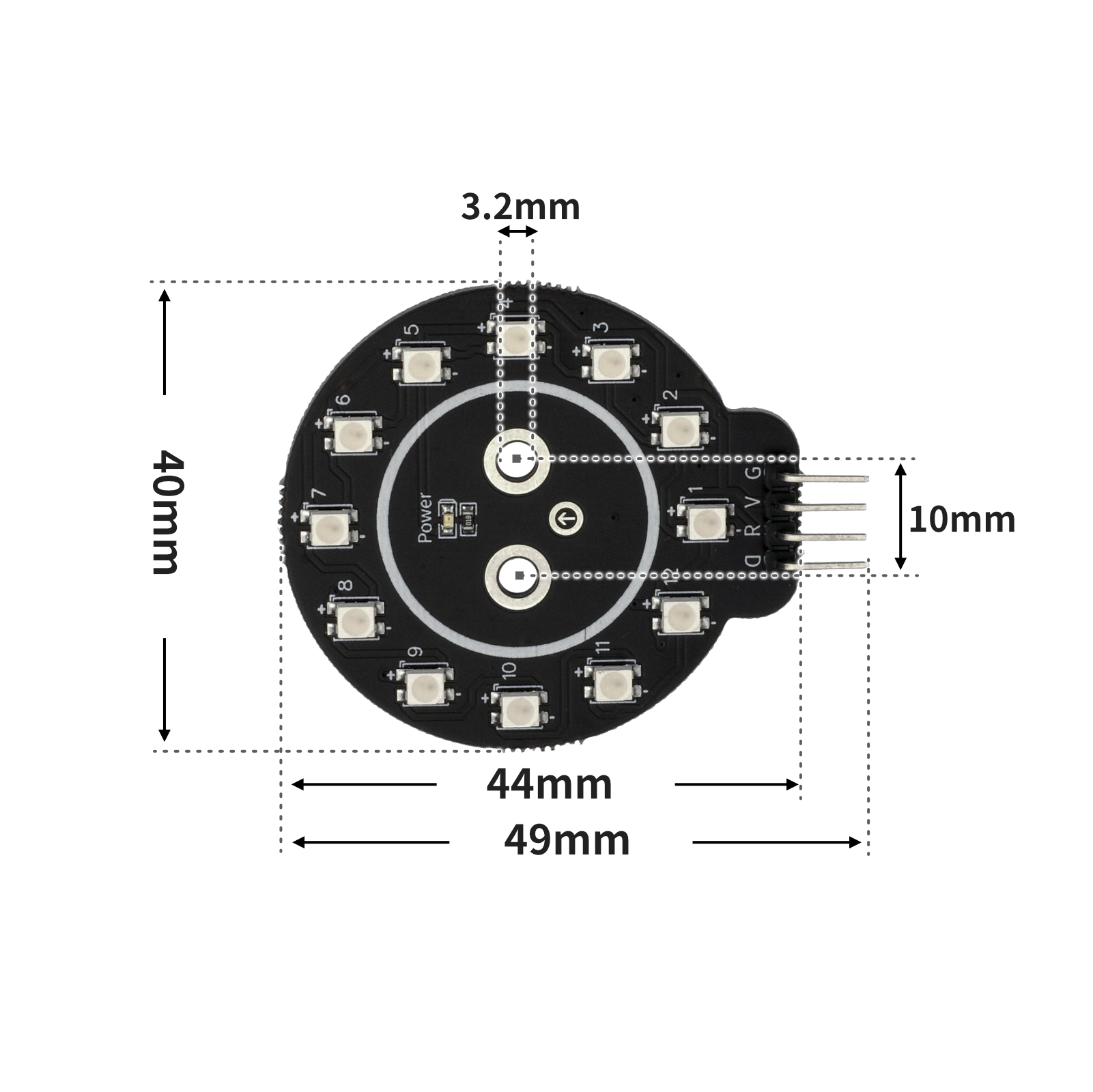 HS-F12A RGB-LED环形灯