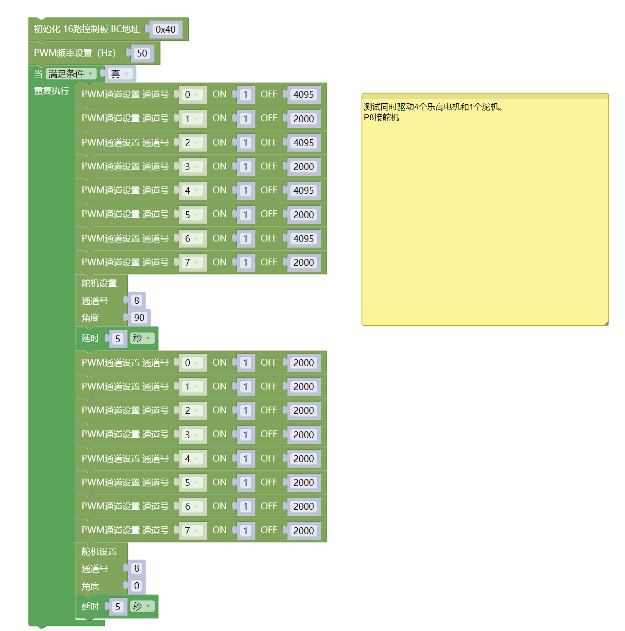 HS-F27L 4路电机8路舵机扩展板