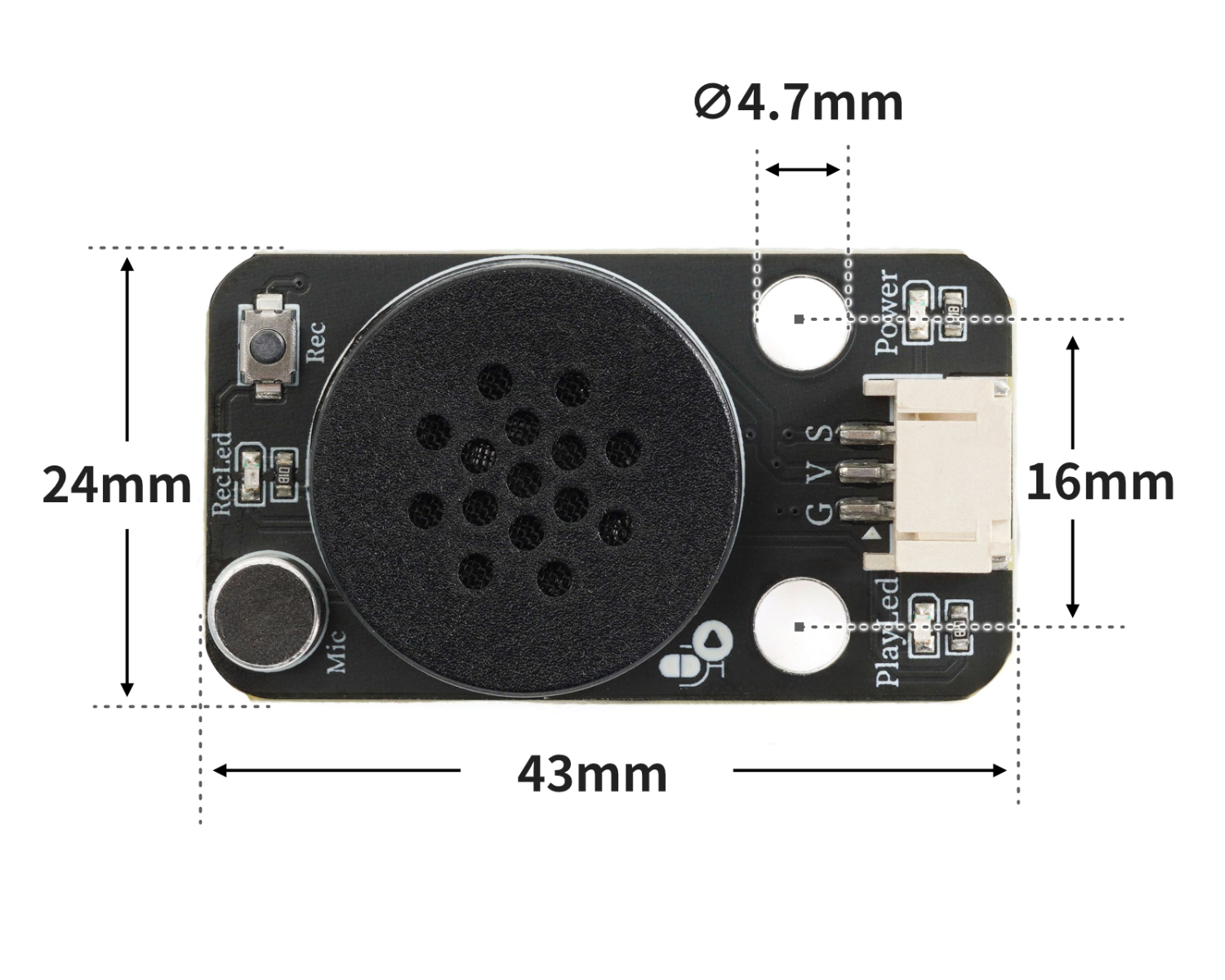 HS-F29-L 语音录放模块 HS-F29-L 语音录放模块