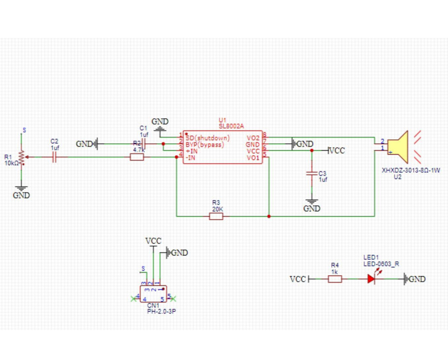 HS-F32-PL 音频放大器模块