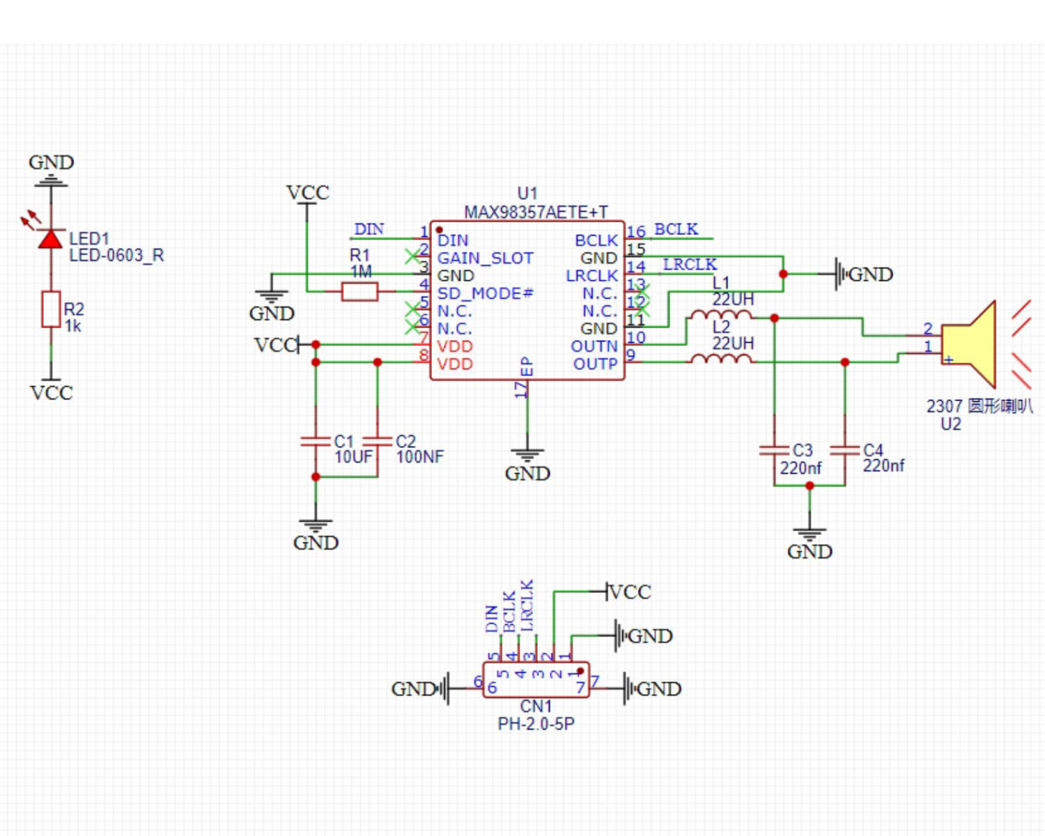 HS-F33-L 音频放大器模块 HS-F33-L 音频放大器模块