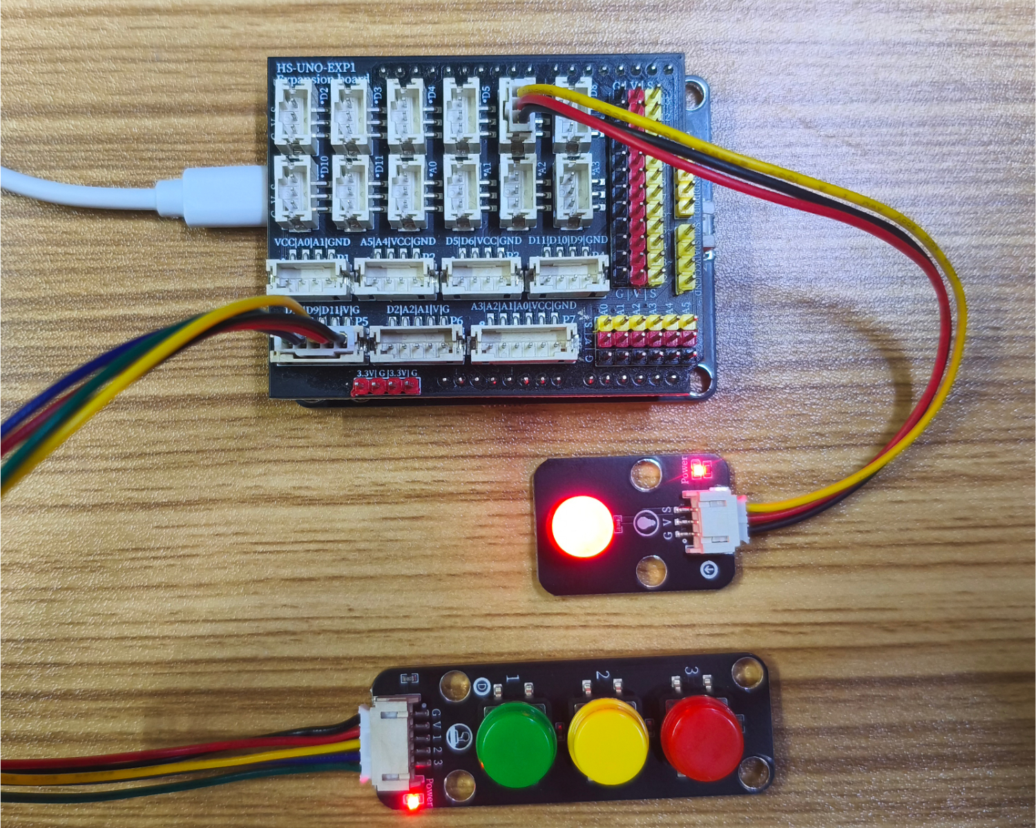 HS-KEY3-L 3P按键模块 HS-KEY3-L 3P按键模块