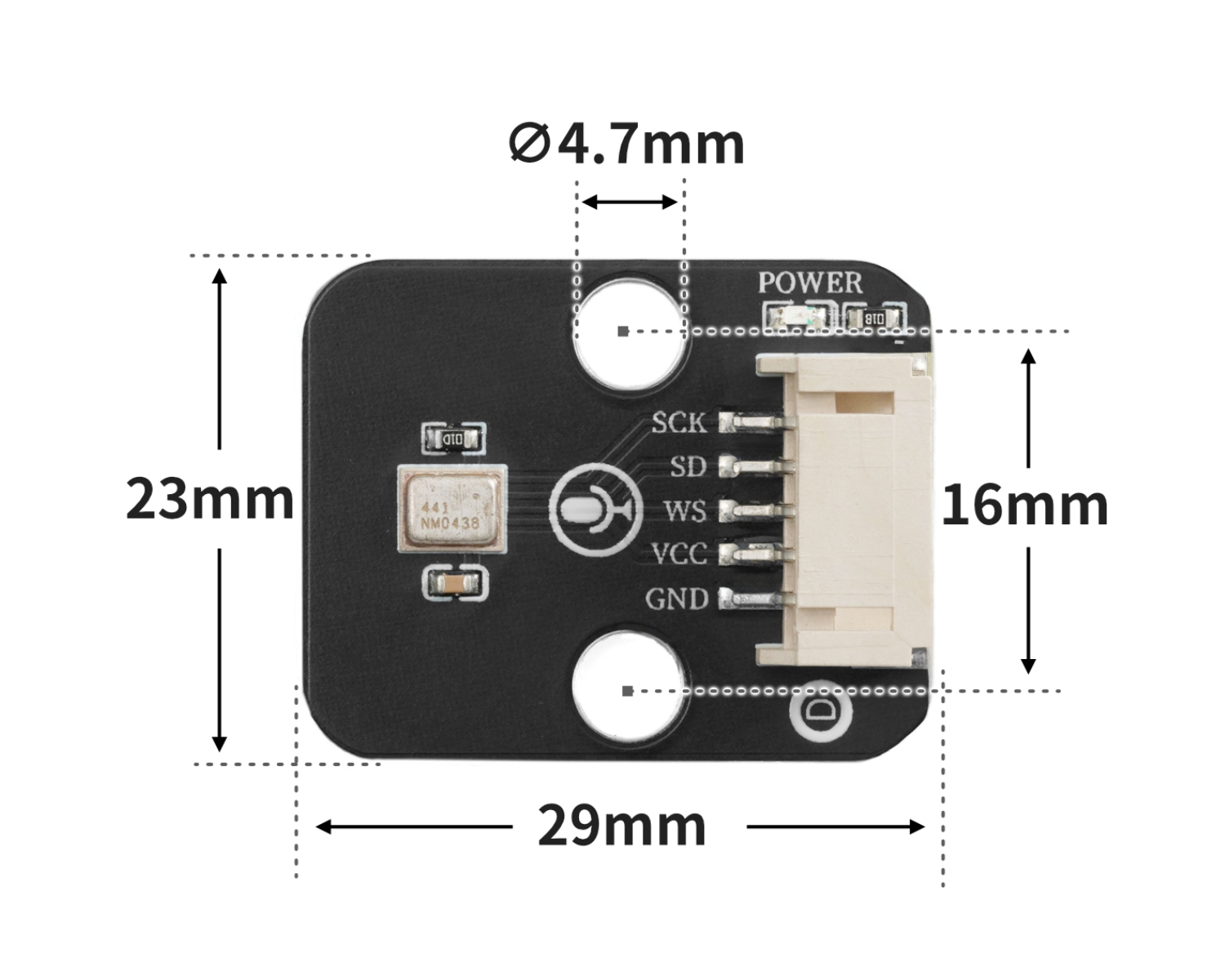 HS-S05C-L 全向麦克风模块 HS-S05C-L 全向麦克风模块