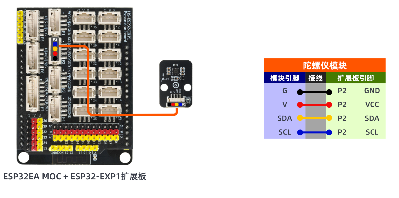 HS-S48L MPU6050陀螺仪模块