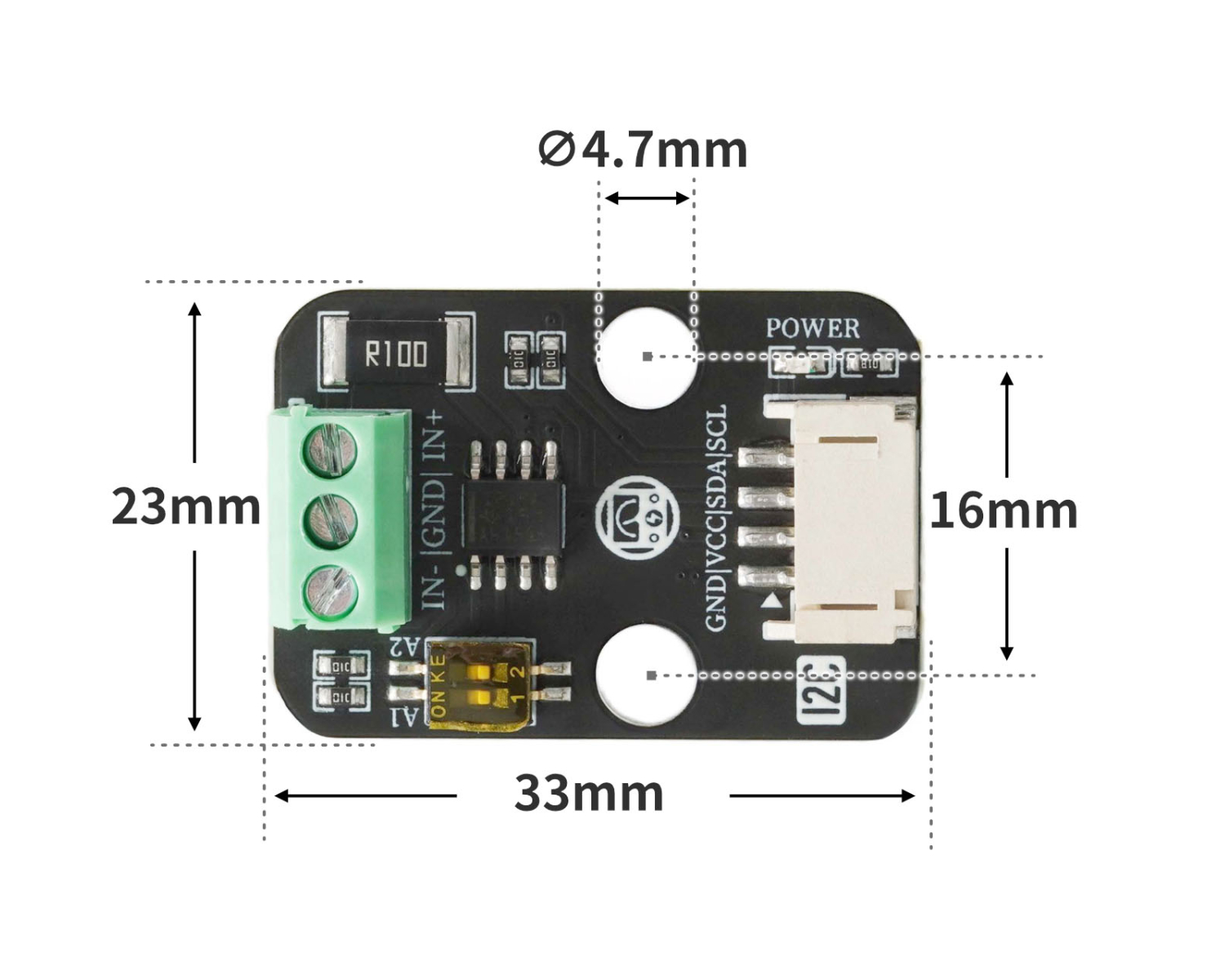 HS-S73-L I2C数字功率计模块 HS-S73-L I2C数字功率计模块