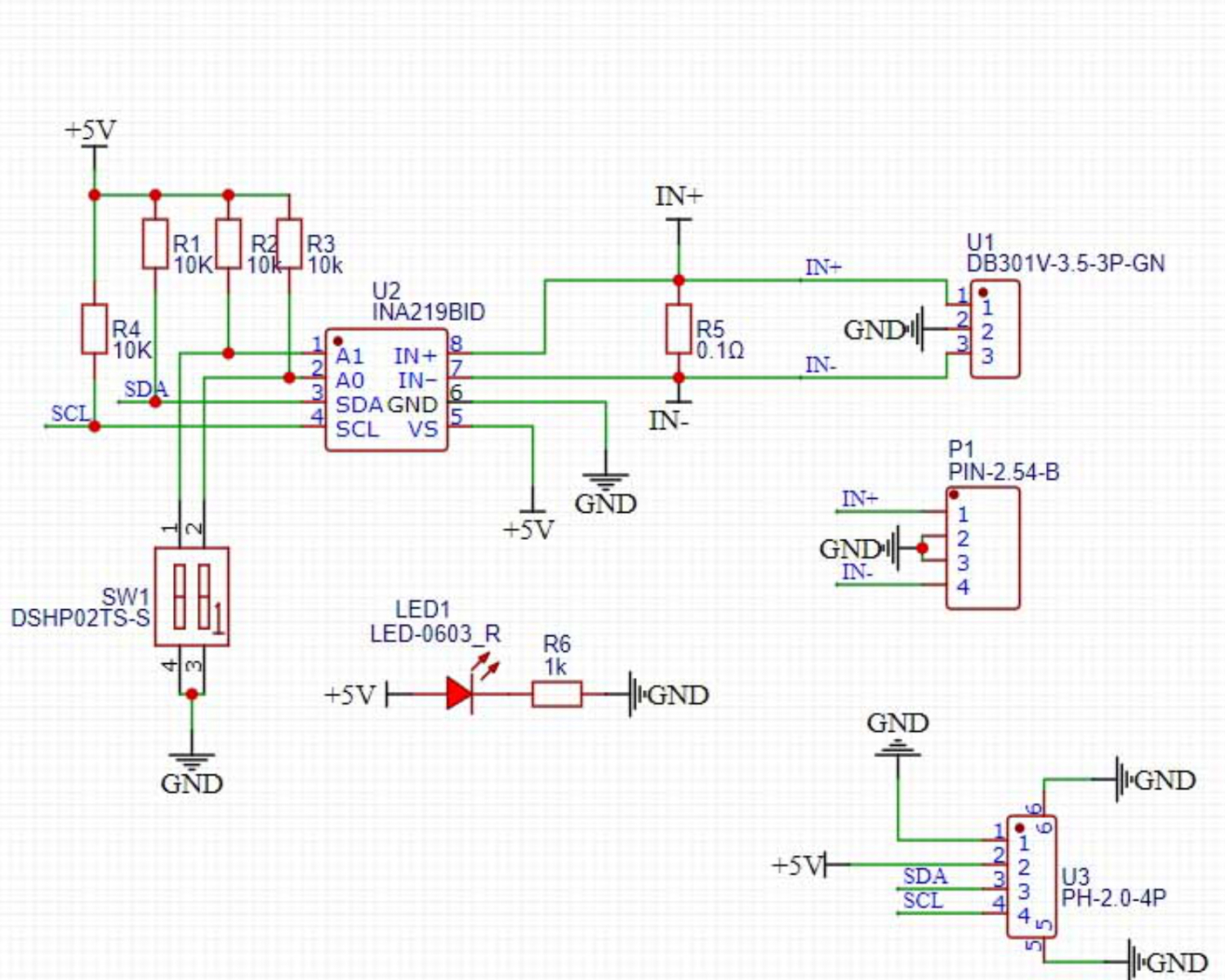HS-S73P I2C数字功率计模块 HS-S73P I2C数字功率计模块
