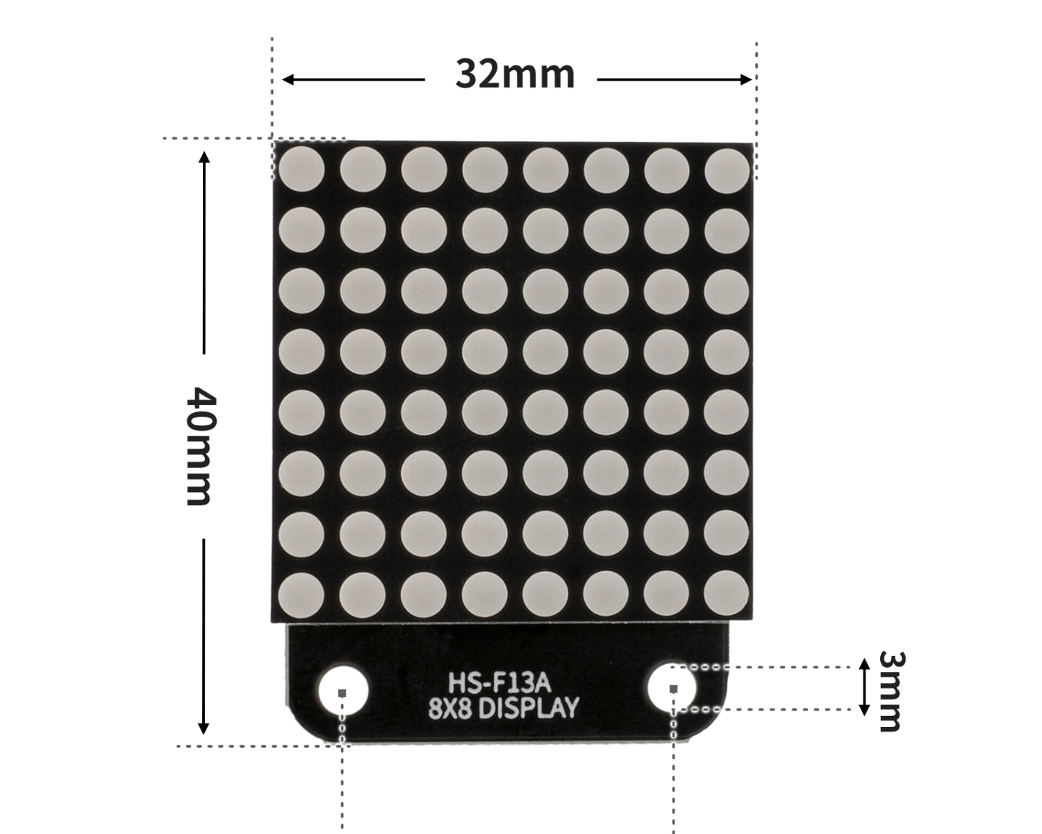 HS-F13A  8x8点阵显示屏