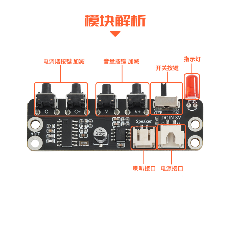 HE-39 FM收音机模块