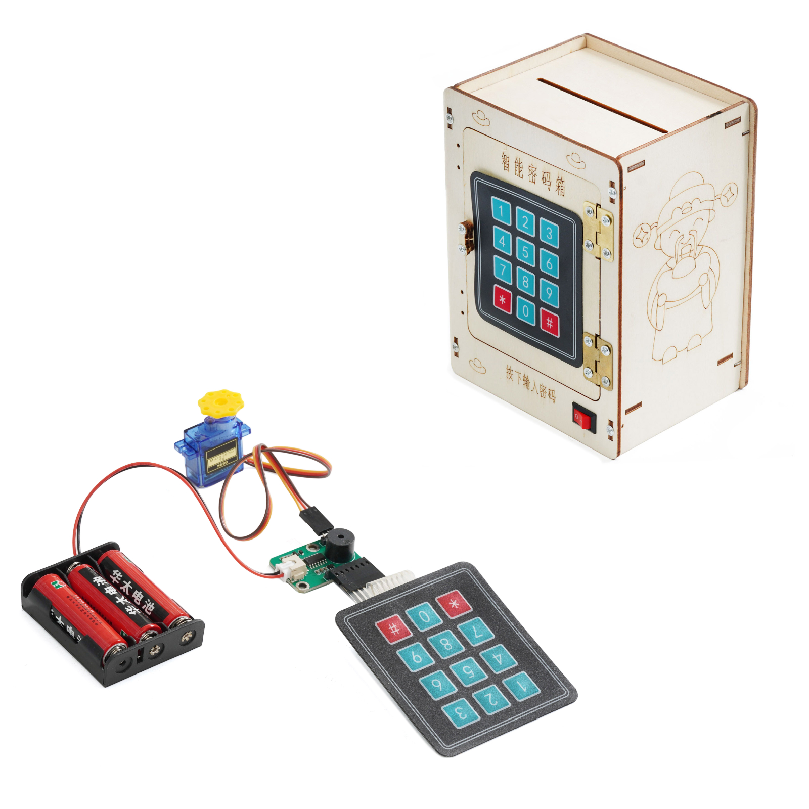 HE-58 矩阵键盘密码箱