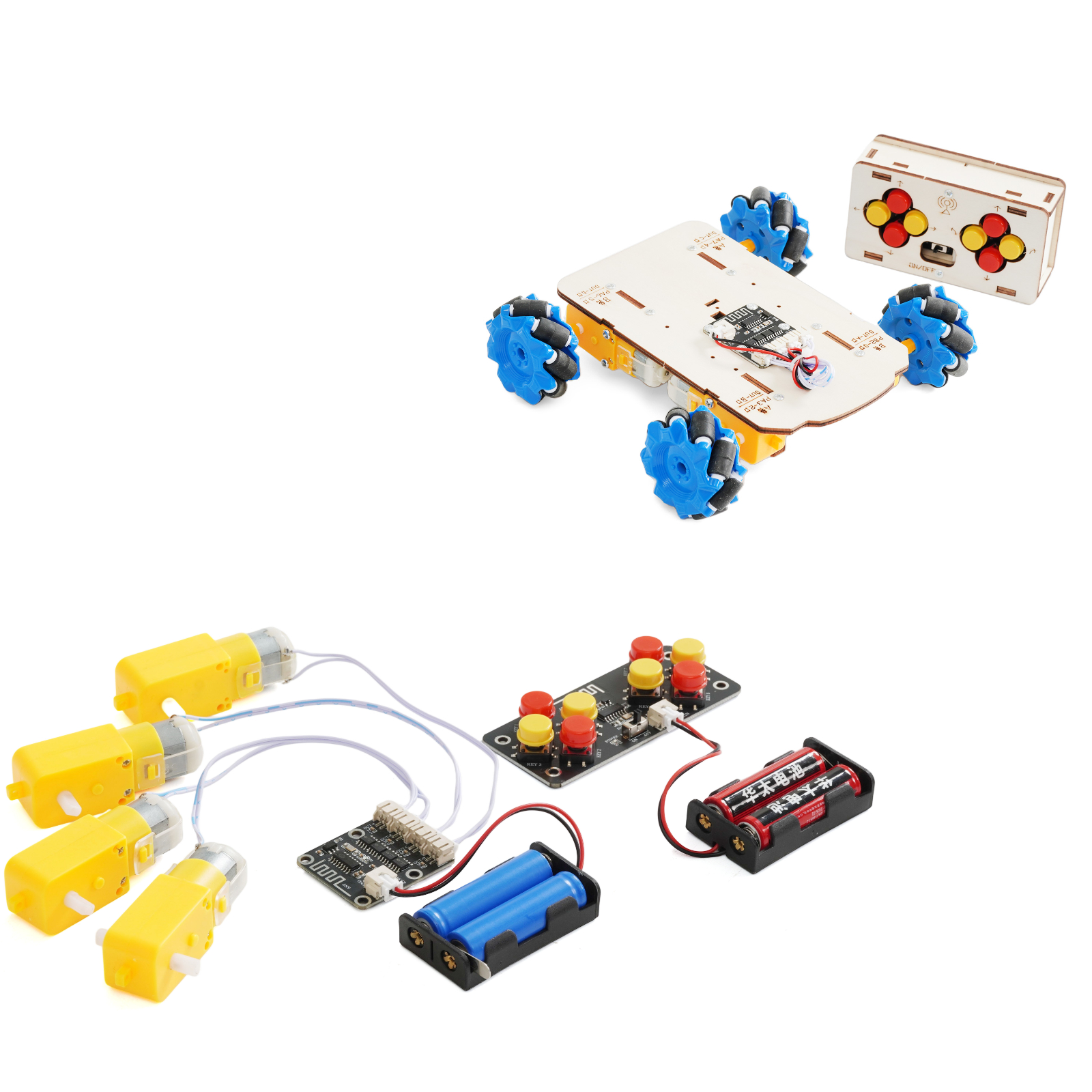 HE-70B 遥控麦克纳姆轮小车模块套件