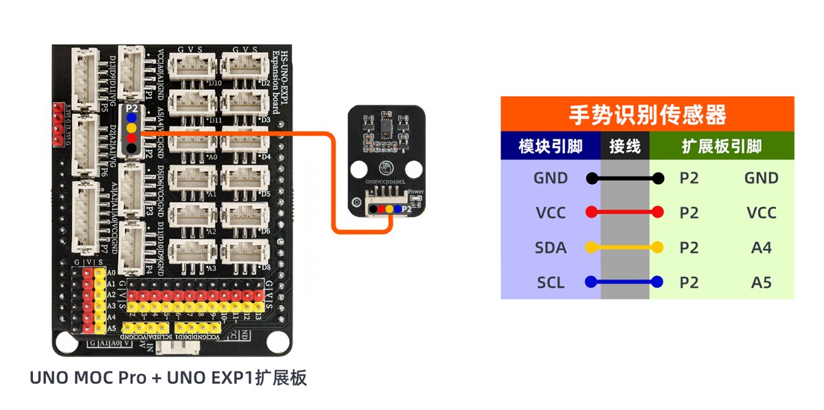 HS-S69-L 手势识别传感器接线图