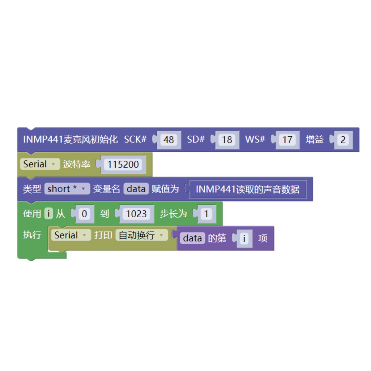 HS-S05D-L 全向麦克风模块程序图